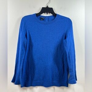 Talbots Women’s Petite Back Button Lambswool Blend Bell Cuffs Sleeve Sweater SP